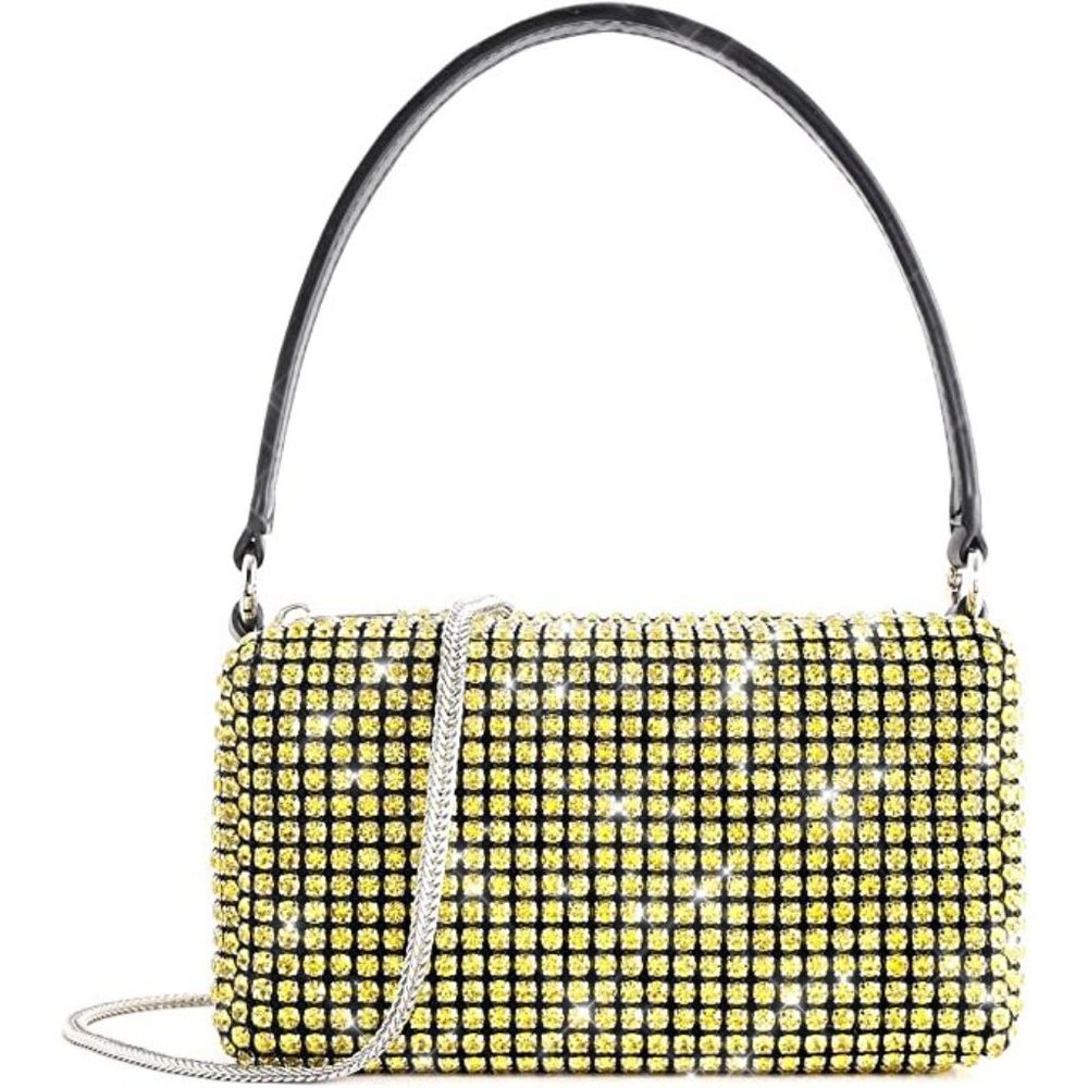 NEW Sparkling Bling Swarovski Crystal Rhinestone Bag Clutch Purse +FREE … - Picture 5 of 17